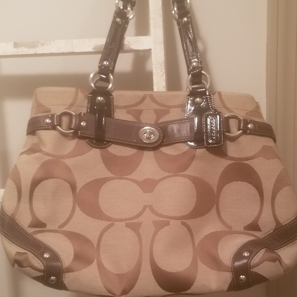 Large Brown Coach Purse